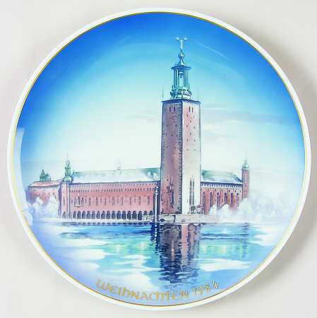 Classic Rose Christmas City Hall Of Stockholm - No Box