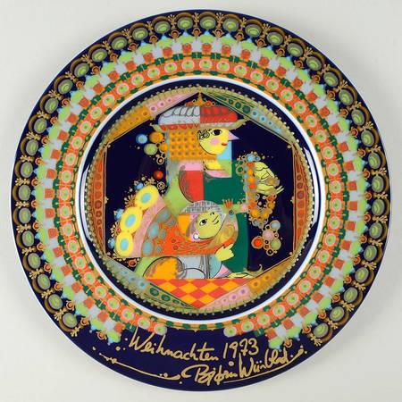 Bjorn Wiinblad Christmas Plate Melchior - Boxed
