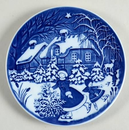 Childrens Christmas The Skating Princess-Plate Only - No Box