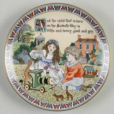 Birthday-Plate Sunday's Child - No Box
