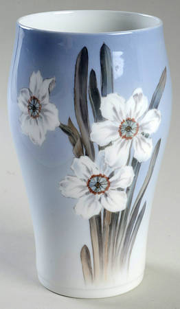 Royal Copenhagen Vase White Narcissus Floral Vase - No Box 60