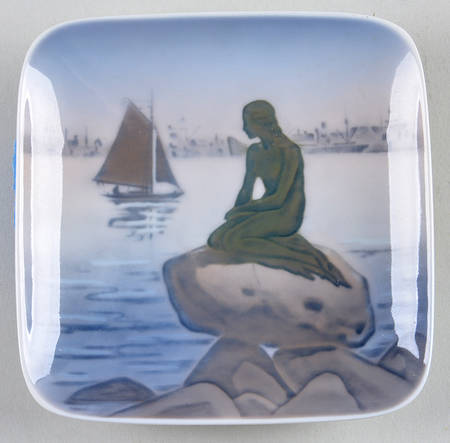 Royal Copenhagen Giftware Mermaid-Square Tray - No Box