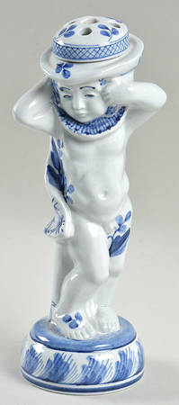 Royal Copenhagen Giftware Cherub Vase With Frog - No Box