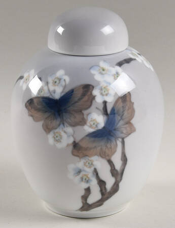 Royal Copenhagen Giftware Butterfly Ginger Jar - No Box