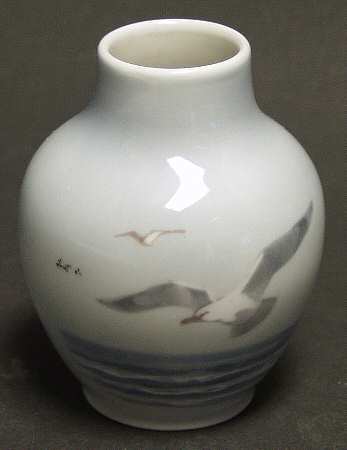 Royal Copenhagen Vase Seagull Seascape Vase - No Box