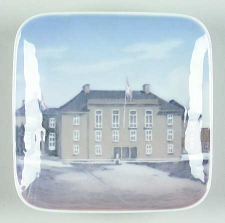 Royal Copenhagen Giftware Square Tray Raadhuset - No Box