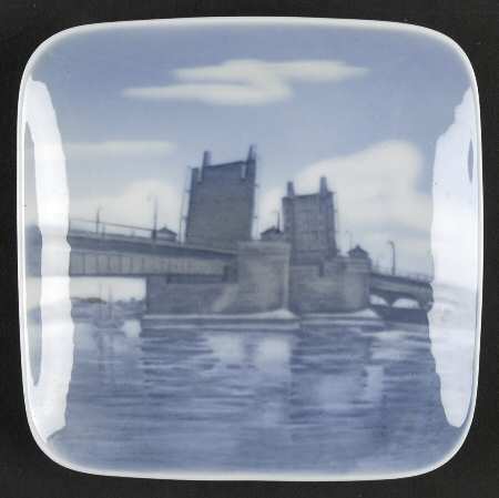 Royal Copenhagen Giftware Square Tray-Limf Jordsbroen - No Box