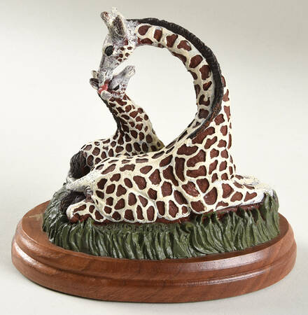 Bronze Menagerie-Safari Giraffes - Boxed