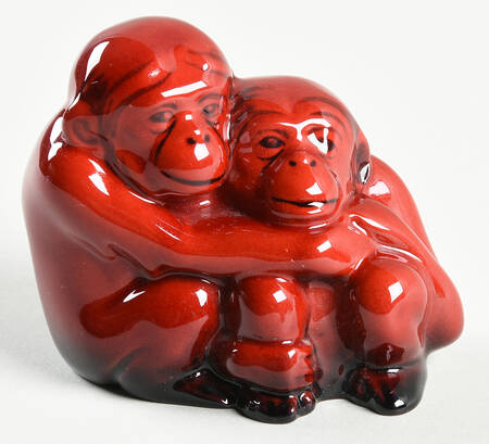 Flambe Monkeys (Mother And Baby) - No Box