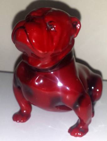 Flambe Bulldog Seated-Style One - Boxed