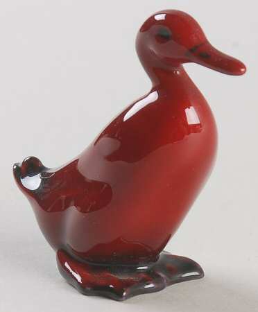Flambe Duck Standing-Small - Boxed