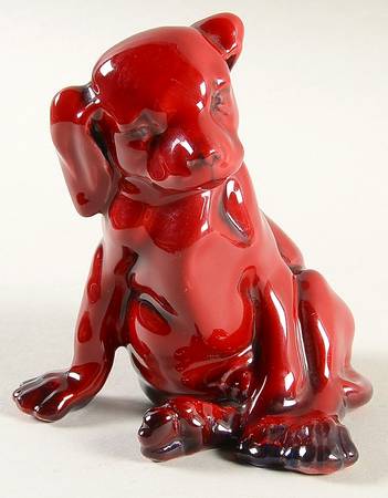 Flambe Puppy Seated - Boxed