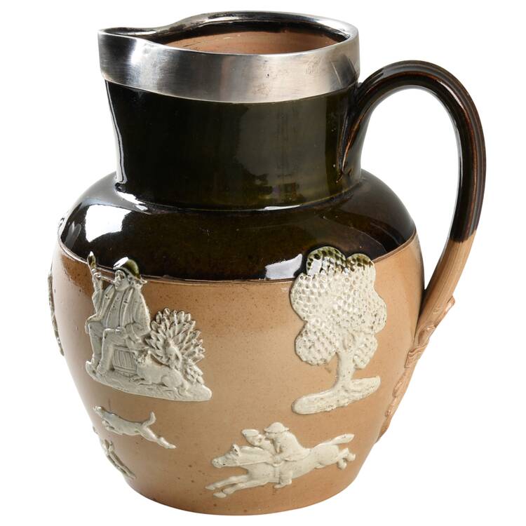 Lambeth Hunting Scene 36 Oz Jug