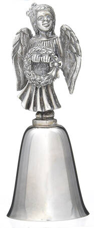 Yuletide Christmas Bell-Silverplate Perfect Angel - No Box
