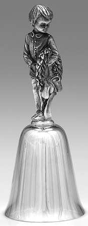 Yuletide Christmas Bell-Silverplate The Wreath Bearer - Boxed