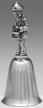 Yuletide Christmas Bell-Silverplate Drummer Boy - Boxed