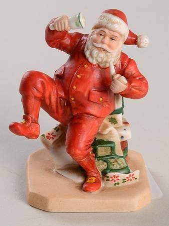 Rockwell Musuem Miniatures Ringing In The Good Cheer - Boxed