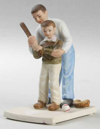 Rockwell Musuem Miniatures Home Run Slugger - Boxed