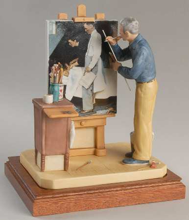Rockwell Commemorative Figurines Norman Rockwell- America's Artist - Boxed