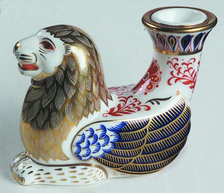Animal Candleholders Lion-Imari Candleholder - No Box