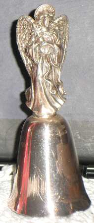 Angel Christmas Bell Angel Holding Star - Boxed