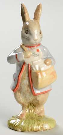 Beatrix Potter Backstamp 10 Peter With Postbag - Boxed