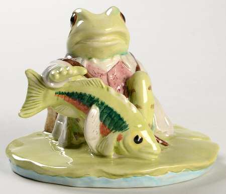 Beatrix Potter Backstamp 10 Jeremy Fisher Catches A Fish - Boxed