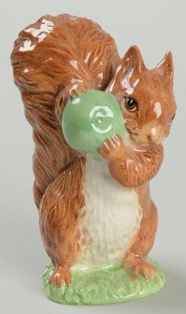 Beatrix Potter Backstamp 10 Squirrel Nutkin - Boxed