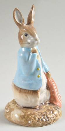 Beatrix Potter Backstamp 6 Peter & Red Pocket Hankerchief-1ver.1var - No Box
