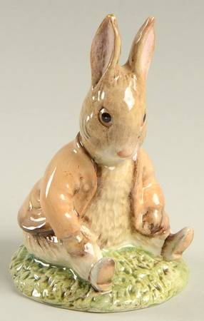 Beatrix Potter Backstamp 6 Benjamin Bunny Sat On A Bank - Boxed