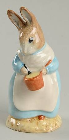 Beatrix Potter Backstamp 6 Mrs Rabbit Cooking - Boxed