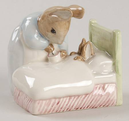 Beatrix Potter Backstamp 6 Peter In Bed - Boxed