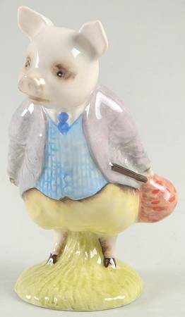 Beatrix Potter Backstamp 6 Pigling Bland - Boxed