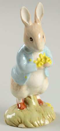 Beatrix Potter Backstamp 6 Peter With Daffodils - Boxed