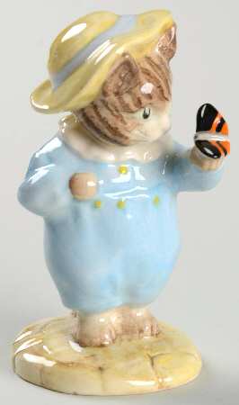 Beatrix Potter Backstamp 6 Tom Kitten And Butterfly - Boxed