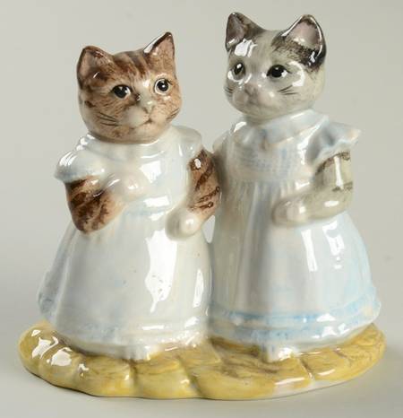 Beatrix Potter Backstamp 6 Mittens And Moppet - Boxed
