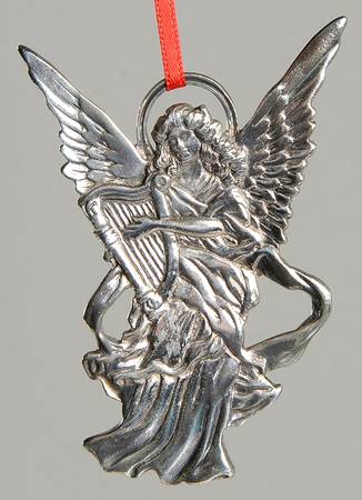 Angels Angel With Harp - Boxed