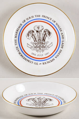 Royal Worcester Royalty Giftware Charles & Diana Fruit Bowl - No Box