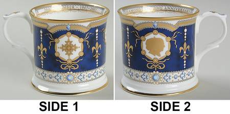 Royal Worcester Royalty Giftware Elizabeth Ii & Prince Philip Diamond Wed - Boxed
