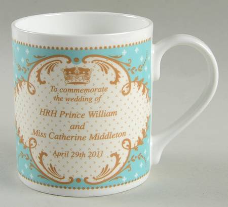 Royal Worcester Royalty Giftware William And Kate Wedding Mug - Boxed