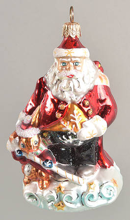 Woodland Winds Stardust Santa Jr-Ornament - No Box