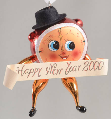 New Year's Dated Annuals Happy New Year Clock 2000 - No Box