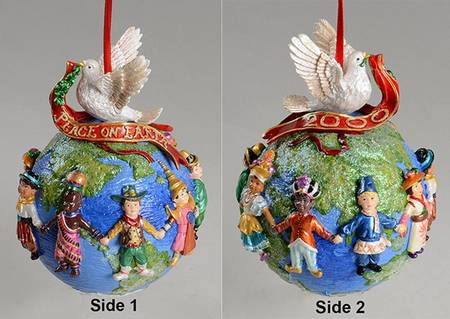 2000 Dated Ornaments United For Peace - No Box