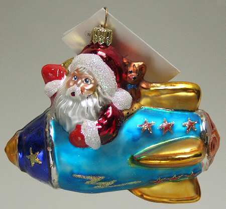 Santa-Space Super Sonic Santa-Blue/Gold - No Box