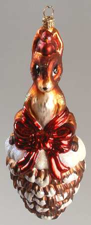 Woodland Winds Pinecone Perch Ornament - Boxed