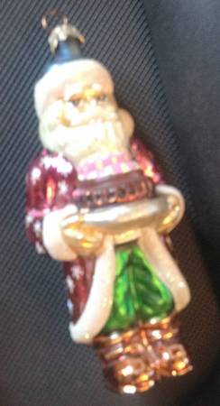 Limited Edition Cookbook Santa W/ Cake - No Box