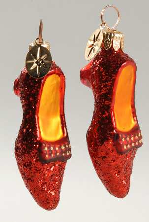 Wizard of Oz-Ornaments Petite Ruby Slippers - Boxed