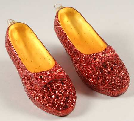 Wizard of Oz-Ornaments Ruby Slippers - Boxed