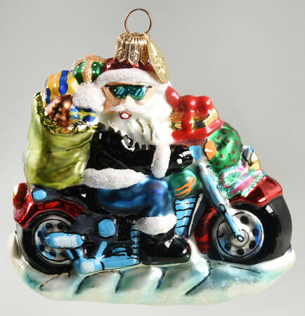 Harley Davidson Petite Free Wheelin' Santa - No Box