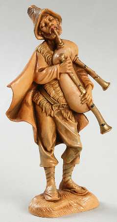 Fontanini Nativity 5" Scale Older Josiah Bagpiper - No Box